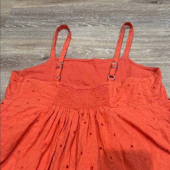 Madewell Size XS Orange Sleeveless Square Neck Maxi Sundress - Picture 8 of 13